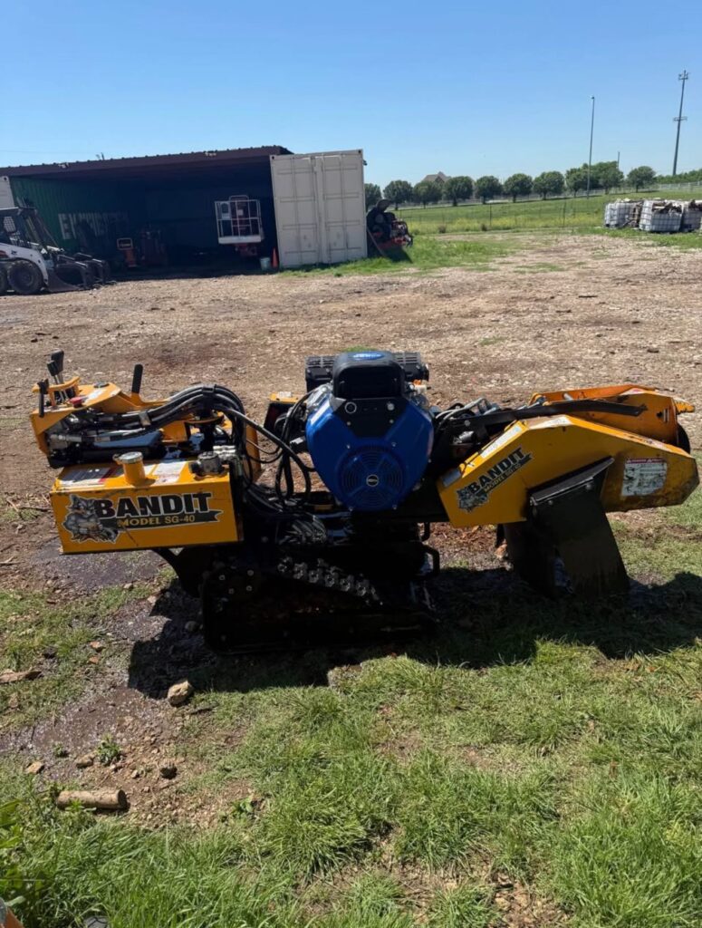 Large tree stump grinder